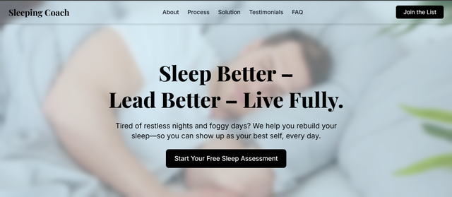 Coaching Website